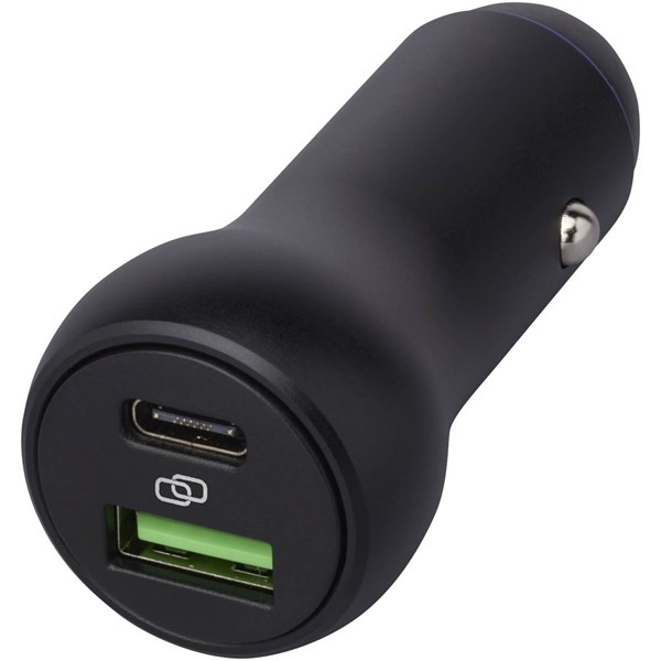 Obrázky: Duálna 55W nabíjačka do auta USB-C/USB-A Pilot
