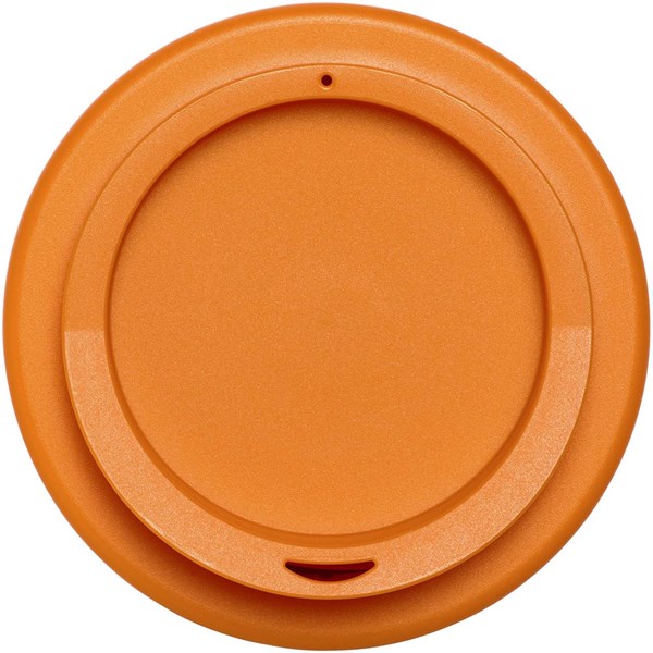 Obrázky: Hrnček Americano s izoláciou 350ml bielo-oranžový, Obrázok 2