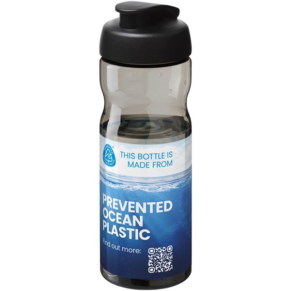 Obrázky: Športová fľaša H2O Active 650 ml šedo-čierna, Obrázok 2