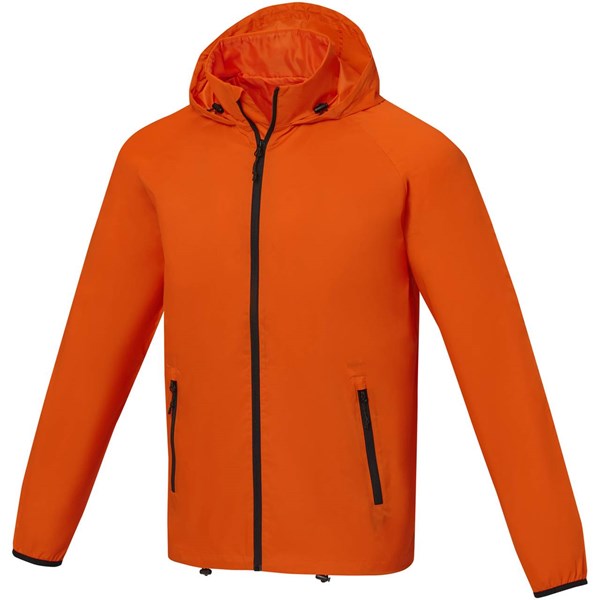 Obrázky: Oranžová ľahká pánska bunda Dinlas XS, Obrázok 1