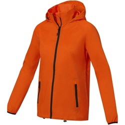 Obrázky: Oranžová ľahká dámska bunda Dinlas S