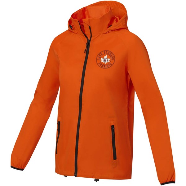 Obrázky: Oranžová ľahká dámska bunda Dinlas XL, Obrázok 5