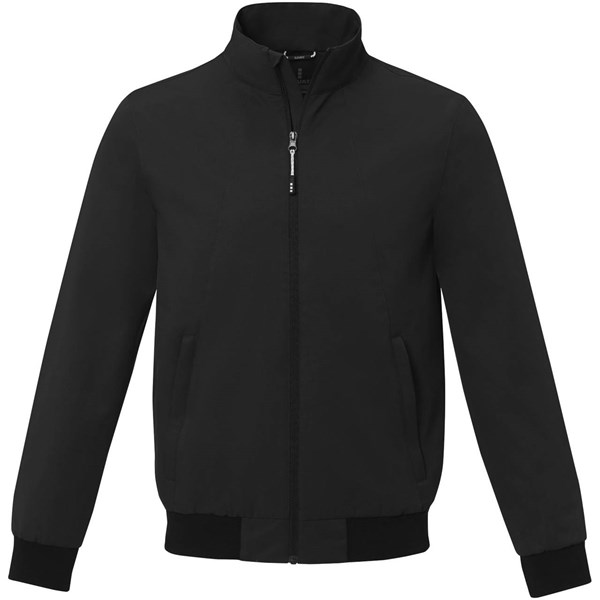 Obrázky: Ľahká unisex bunda typu bomber čierna M, Obrázok 5