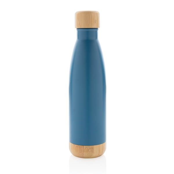 Obrázky: Nerezová termofľaša modrá s bambusovými detailami, Obrázok 2