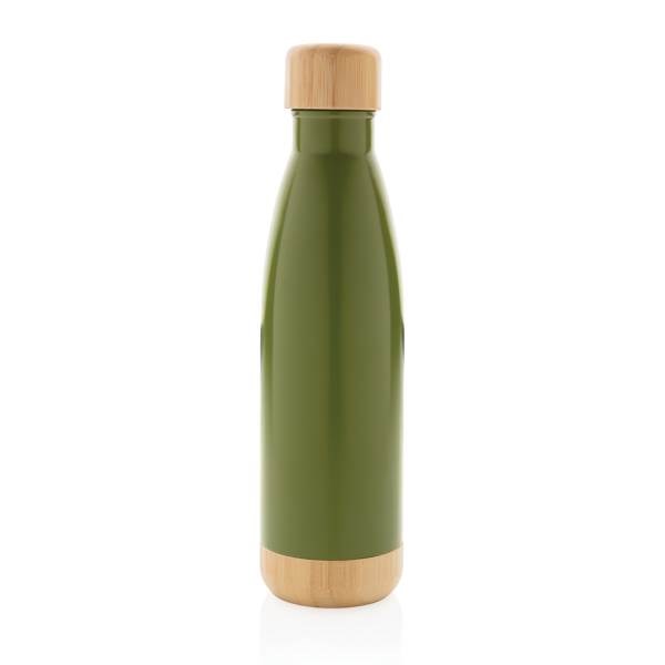 Obrázky: Nerezová termofľaša zelená s bambusovými detailami, Obrázok 2