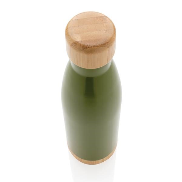 Obrázky: Nerezová termofľaša zelená s bambusovými detailami, Obrázok 3