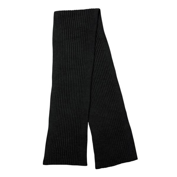 Obrázky: Čierny pletený šál 180x25cm z Polylana® AWARE, Obrázok 2