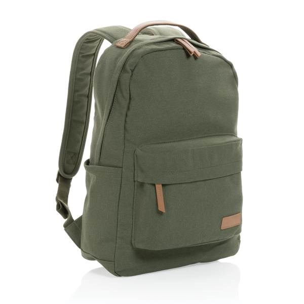 Obrázky: Zelený ruksak Impact z 16 oz. recykl. canvas AWARE, Obrázok 6