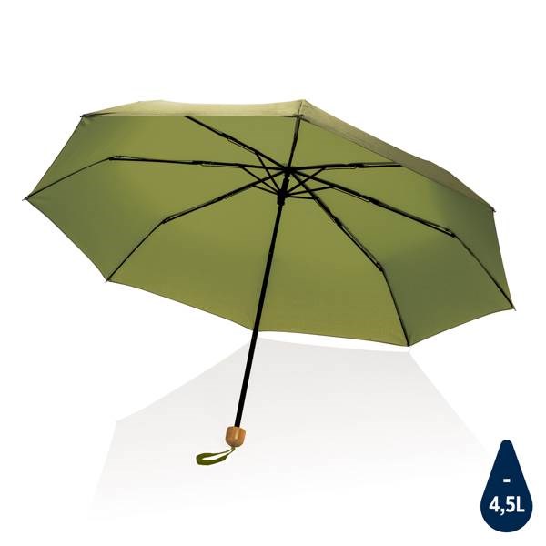Obrázky: Zelený rPET dáždnik, manuálne otváranie, Obrázok 1