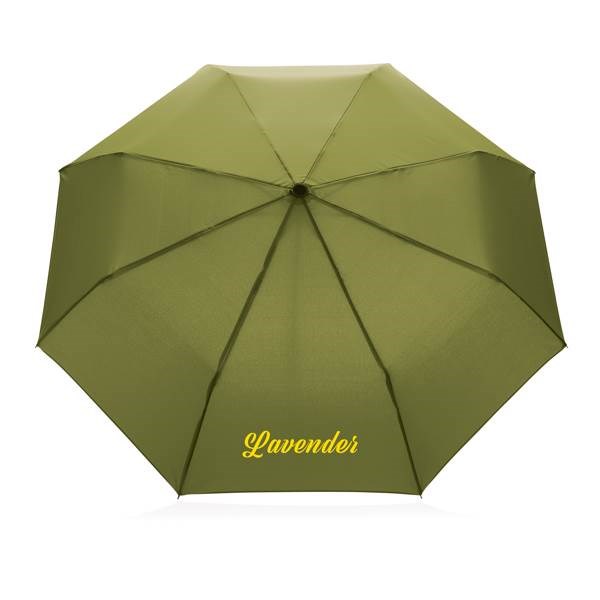 Obrázky: Zelený rPET dáždnik, manuálne otváranie, Obrázok 5