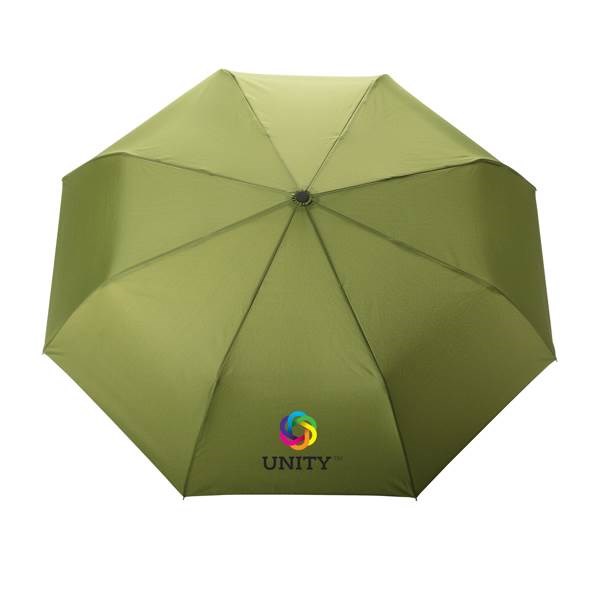 Obrázky: Zelený automatický dáždnik rPET, bambus. Rukoväť, Obrázok 8