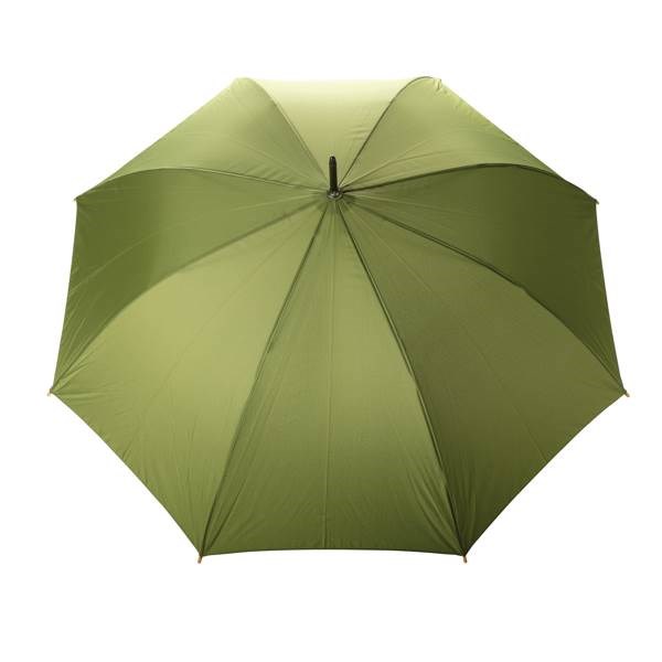 Obrázky: Automatický dáždnik rPET, madlo bambus, zelený, Obrázok 2