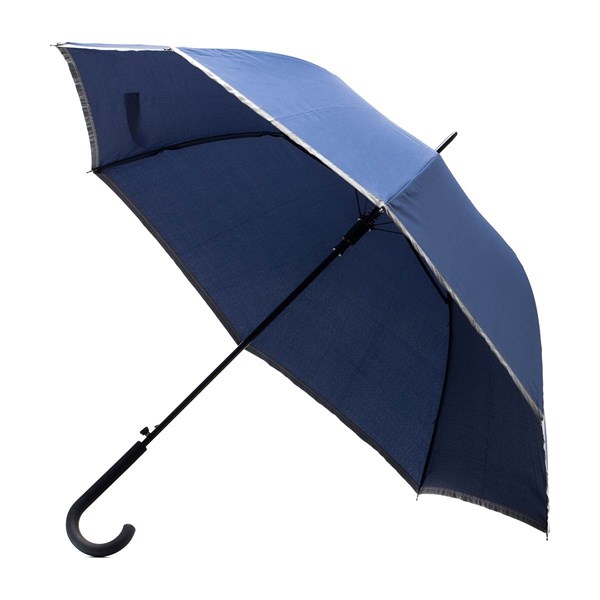 Obrázky: Automatický modrý dáždnik s reflexným lemom