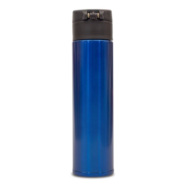 Obrázky: Modrý nerezový termohrnček/ termoska 350 ml, Obrázok 6