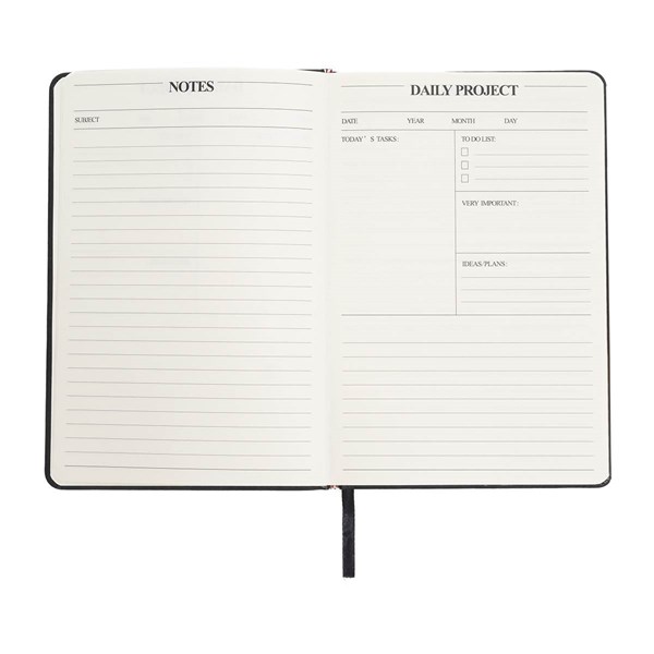 Obrázky: Organizér a zápisník s pútkom na pero, čierna, Obrázok 6