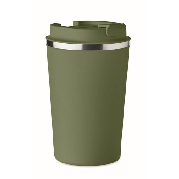 Obrázky: Zelený dvojstenný pohárik 350 ml
