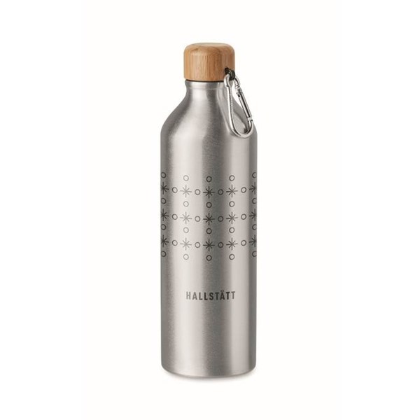 Obrázky: Hliníková fľaša s bambusovým viečkom 800 ml, Obrázok 2