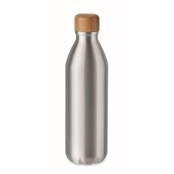 Obrázky: Hliníková fľaša s bambusovým viečkom 550 ml, Obrázok 1
