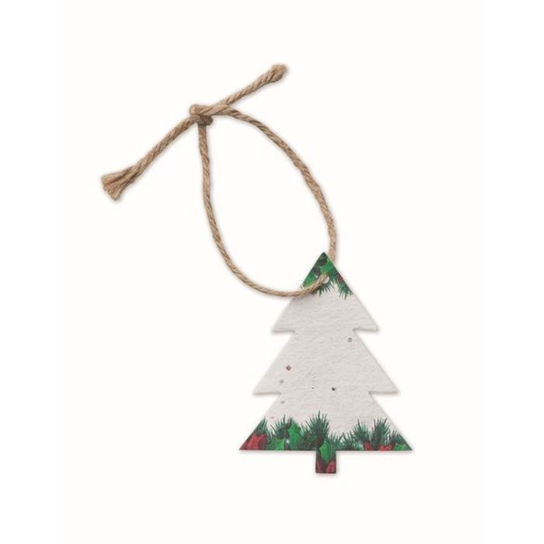 Obrázky: Vianočná ozdoba zo semienkového papiera, stromček, Obrázok 4