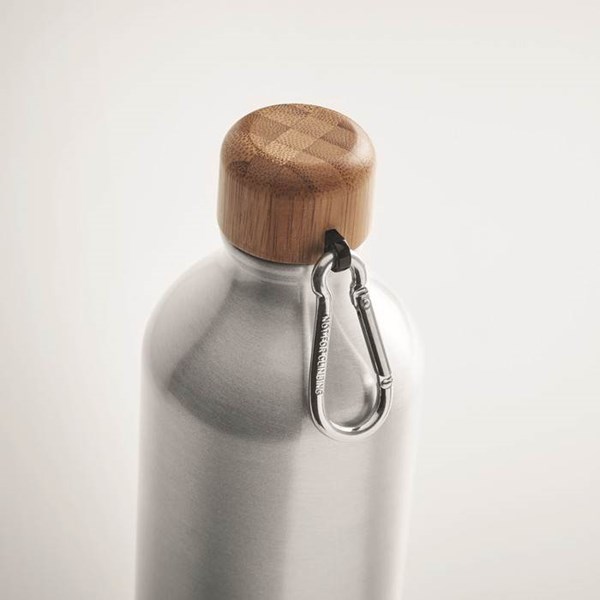 Obrázky: Hliníková fľaša s bambusovým viečkom 800 ml, Obrázok 5
