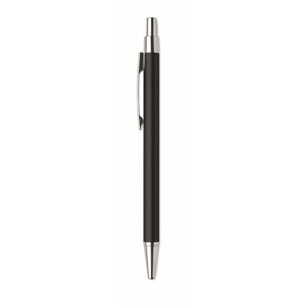 Obrázky: Čierne guličkové pero z hliníka s modrou náplňou, Obrázok 3