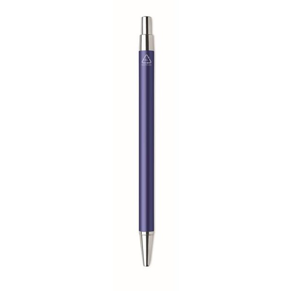 Obrázky: Modré guličkové pero z hliníka s modrou náplňou, Obrázok 5