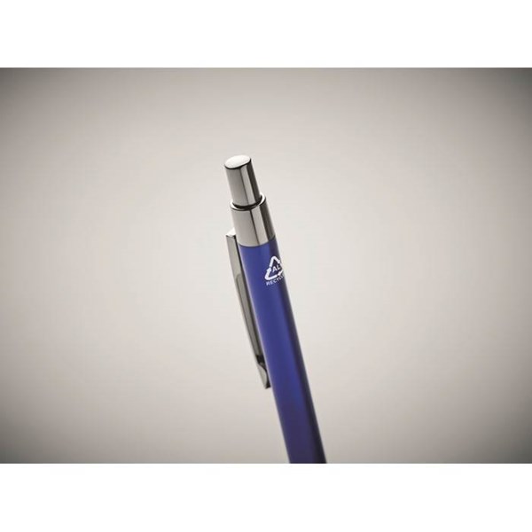 Obrázky: Modré guličkové pero z hliníka s modrou náplňou, Obrázok 6