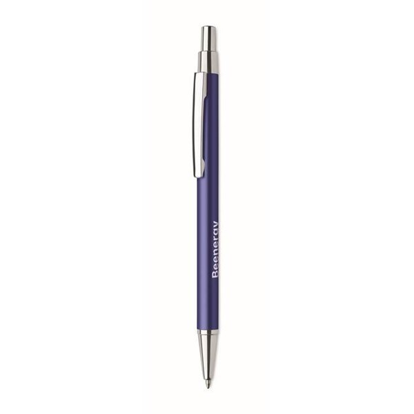 Obrázky: Modré guličkové pero z hliníka s modrou náplňou, Obrázok 9