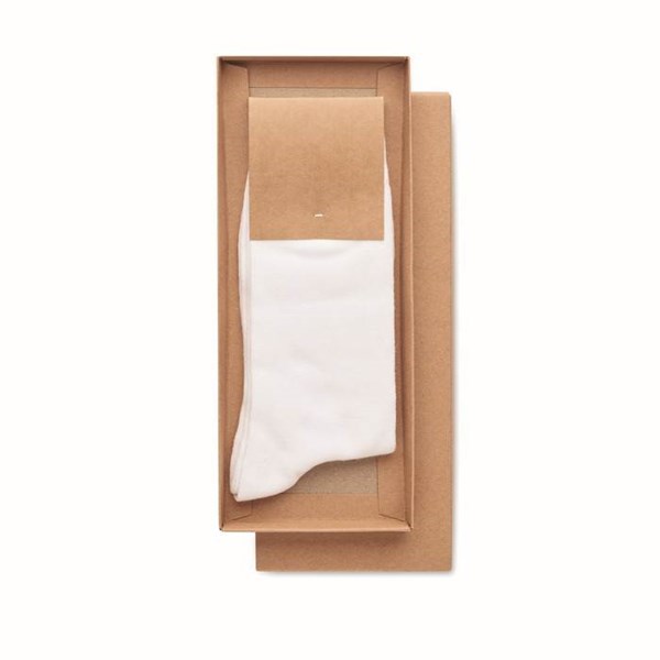Obrázky: Ponožky v darčekovej krabičke M, biele, Obrázok 3