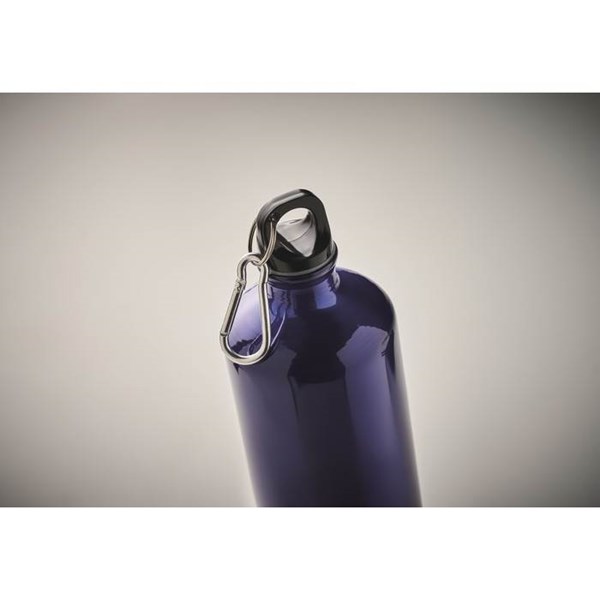 Obrázky: Modrá jednostenná hliníková fľaša s karabínou 1 l, Obrázok 3