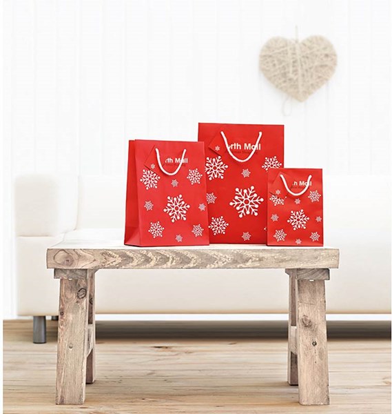 Obrázky: Malá papierová taška s vianočným motívom, 16x23 cm, Obrázok 3