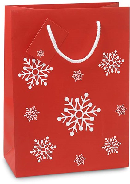 Obrázky: Stredná papierová taška, vianočný motív, 22x30 cm