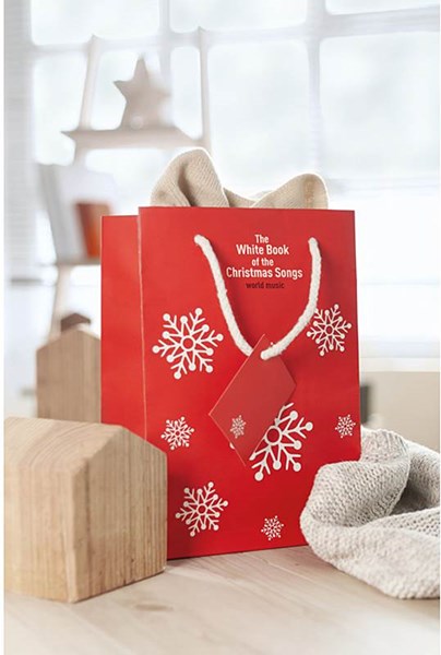 Obrázky: Stredná papierová taška, vianočný motív, 22x30 cm, Obrázok 5