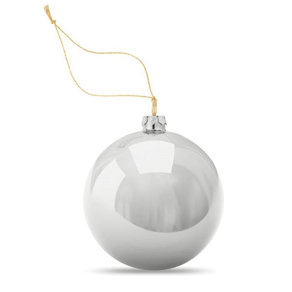 Obrázky: Sublimačná vianočná guľa, strieborná, Obrázok 2