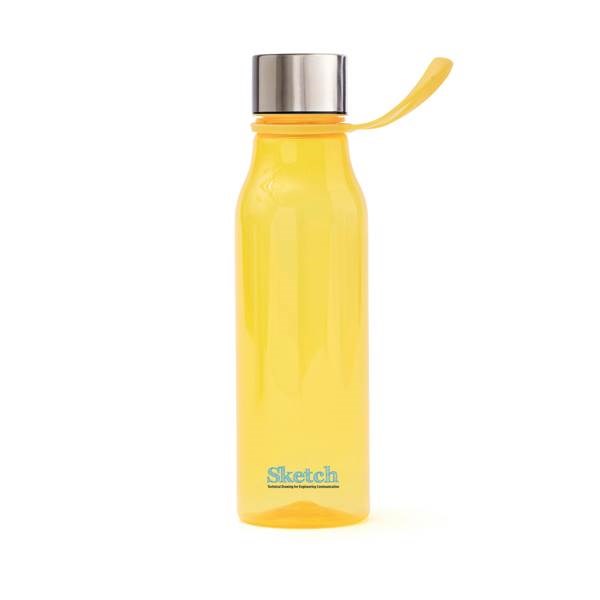 Obrázky: Štíhla tritánová fľaša VINGA 0,6l, žltá, Obrázok 3