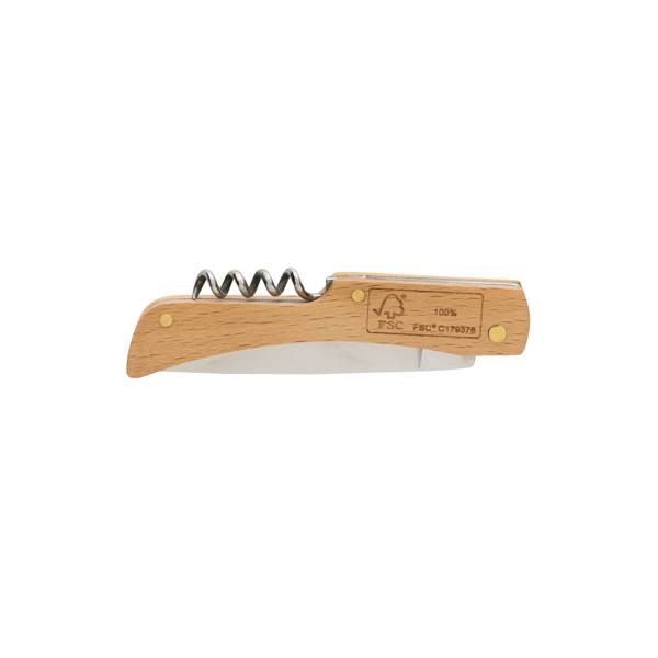 Obrázky: Skladací nôž s drevenou rukoväťou FSC® a otváračom, Obrázok 2