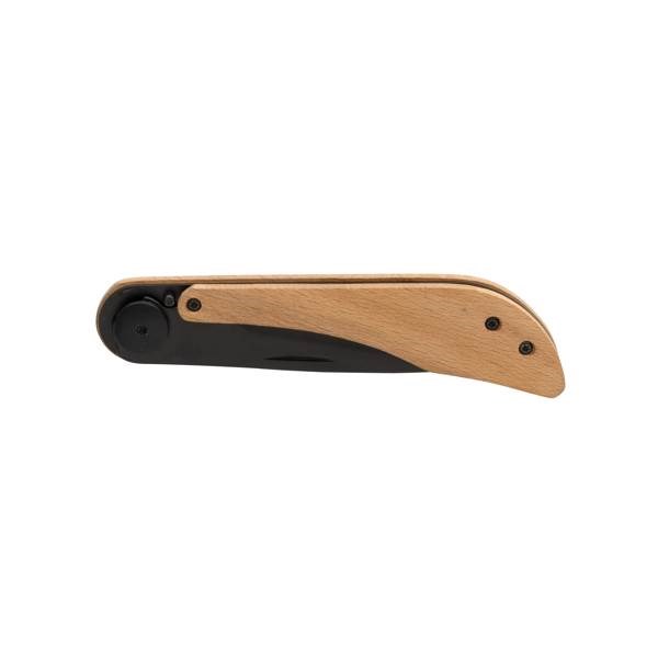 Obrázky: Skladací nôž Nemus,  zámok a detail z FSC® dreva, Obrázok 4