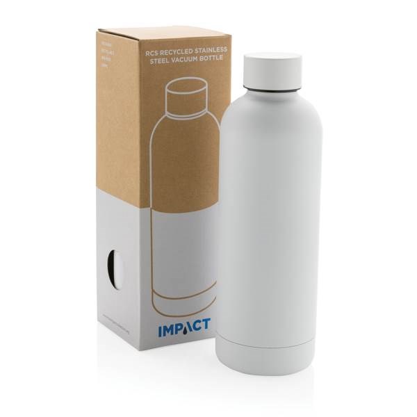 Obrázky: Termofľaša Impact, recykl. oceľ 0,5l biela, Obrázok 7