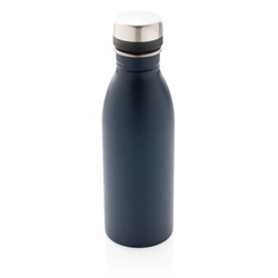 Obrázky: Fľaša na vodu z recykl.nerez.ocele500 ml tm.modrá