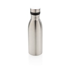 Obrázky: Fľaša na vodu z recykl.nerez.oceľ500 ml strieborná