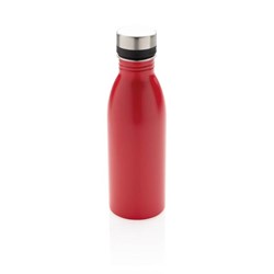 Obrázky: Fľaša na vodu z recykl.nerez.ocele500 ml červená