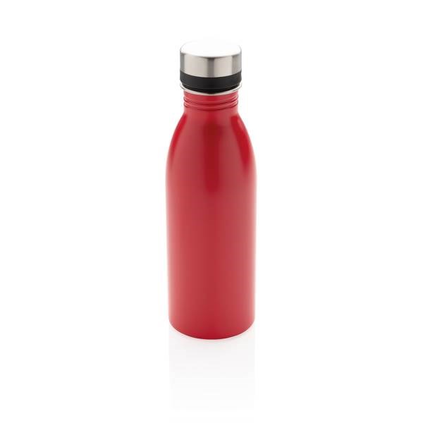 Obrázky: Fľaša na vodu z recykl.nerez.ocele500 ml červená