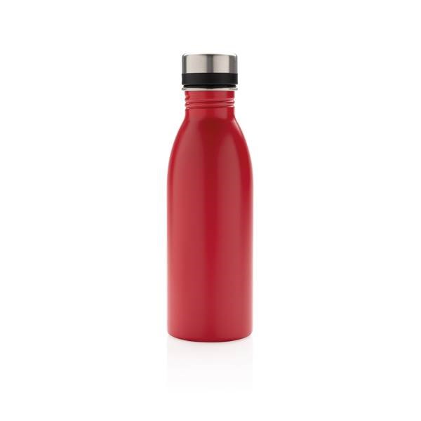 Obrázky: Fľaša na vodu z recykl.nerez.ocele500 ml červená, Obrázok 2