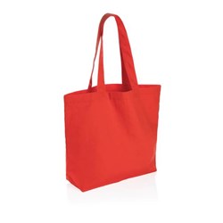 Obrázky: Červená nákupná taška,vnútorné vrecko z recykl. BA