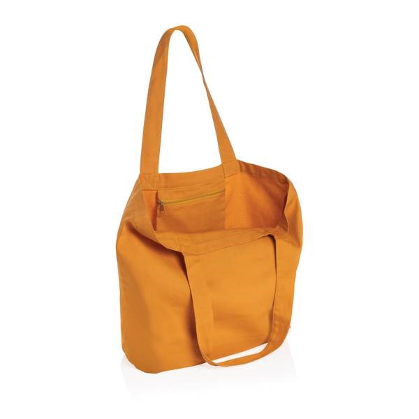 Obrázky: Oranžová nákupná taška,vnútorné vrecko z recykl.BA, Obrázok 2