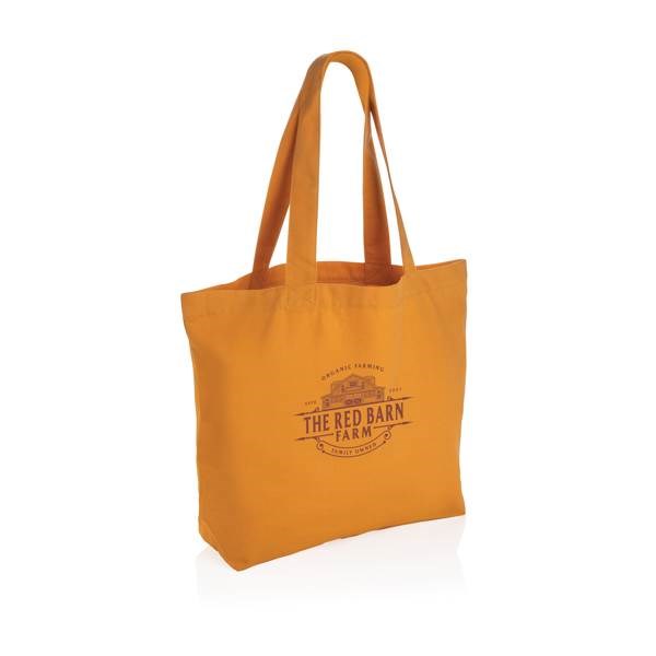 Obrázky: Oranžová nákupná taška,vnútorné vrecko z recykl.BA, Obrázok 4