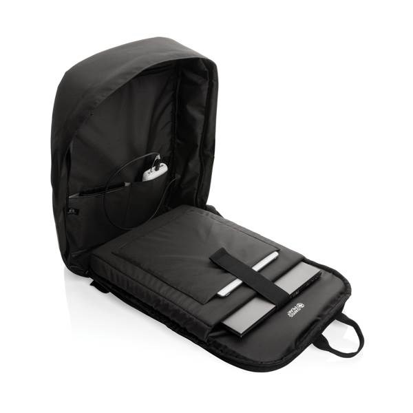 Obrázky: RFID čierny ruksak na notebook Swiss Peak,RPET, Obrázok 2