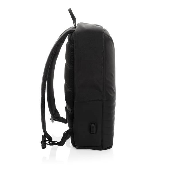Obrázky: RFID čierny ruksak na notebook Swiss Peak,RPET, Obrázok 4