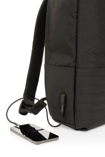 Obrázky: RFID čierny ruksak na notebook Swiss Peak,RPET, Obrázok 7