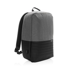 Obrázky: RFID šedý ruksak na notebook Swiss Peak z RPET